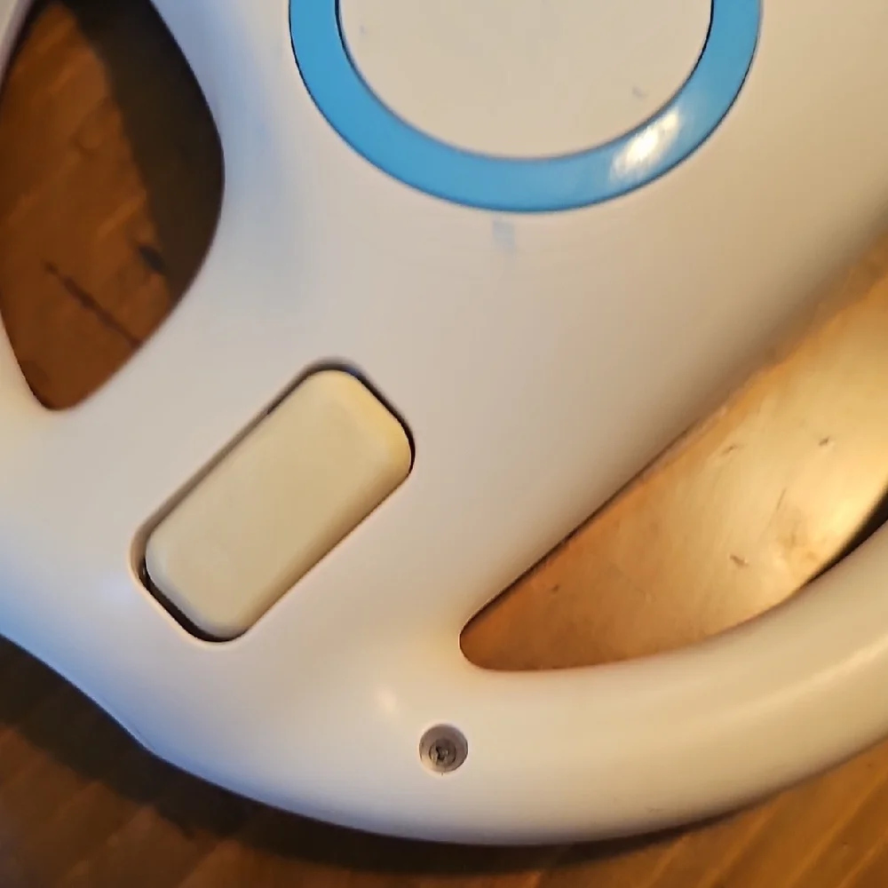 Set Of 2 Nintendo Wii White Racing Wheel Controller Holders